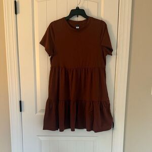 old navy tiered shirt dress Tiered Mini Swing T-Shirt Dress